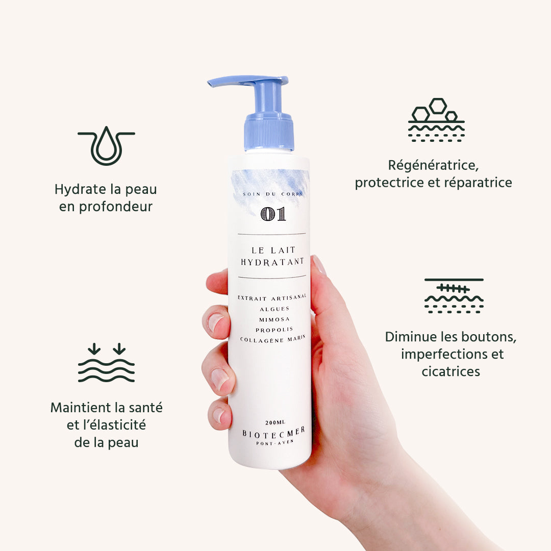 Lait hydratant aux algues marines Biotecmer