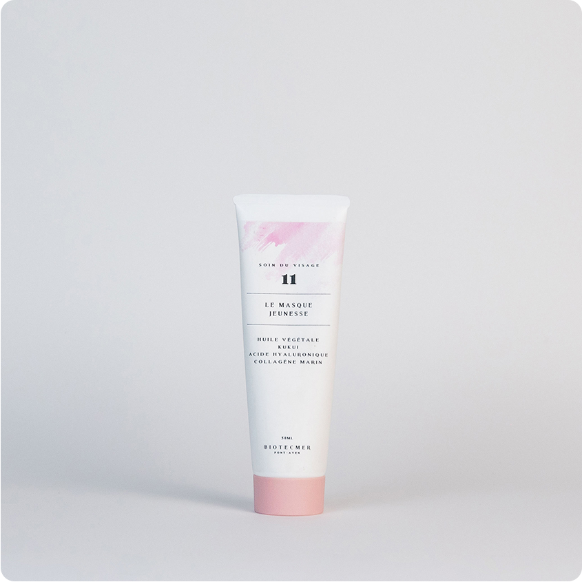 Masque jeunesse naturel au collagène marin — éclat et fermeté visage Biotecmer